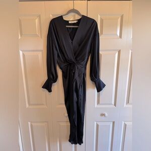 Astr the Label Women's Navy Midi Dress